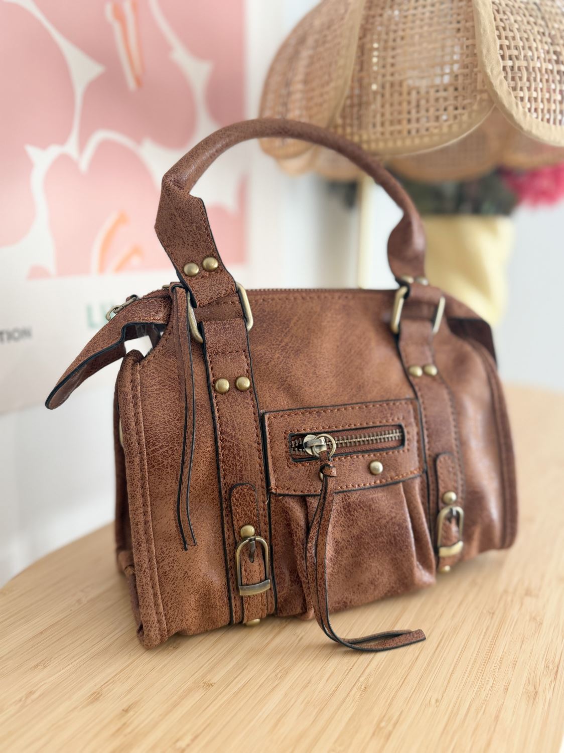 Sac boho vintage marron