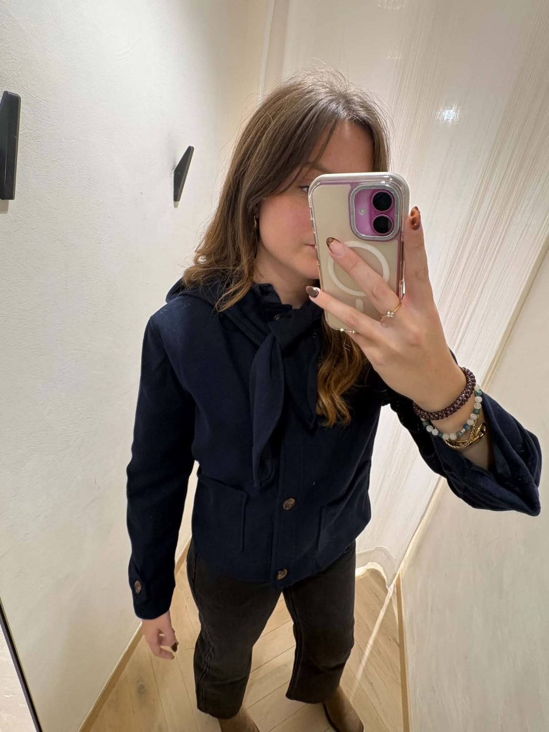 Manteau bleu marine