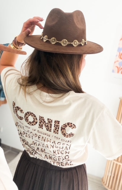 T-shirt iconic beige