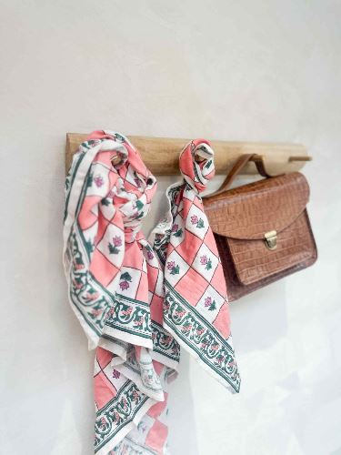 Foulard Flo Pink 50 cm