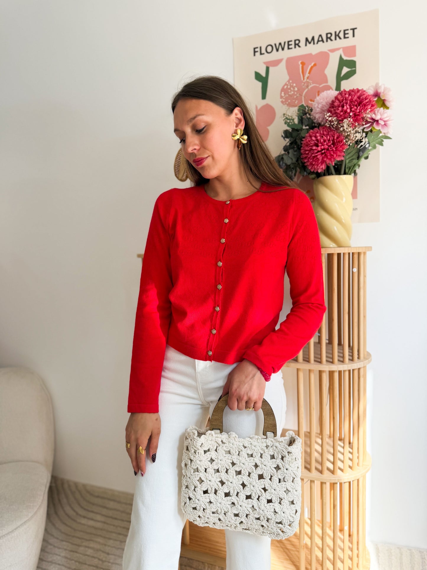Gilet fin rouge
