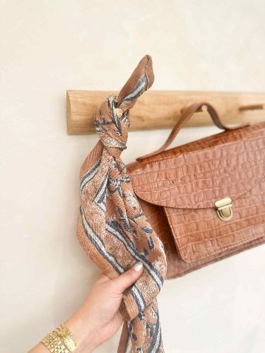 Foulard en Laine Abricot 50 cm