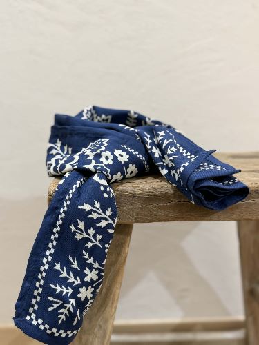 Foulard Mysore bandana Marine - 100cm