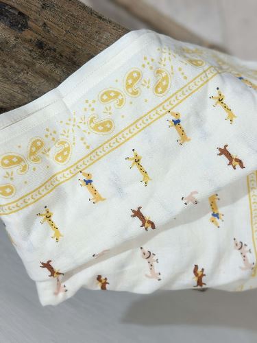 Foulard indien écru - Teckel