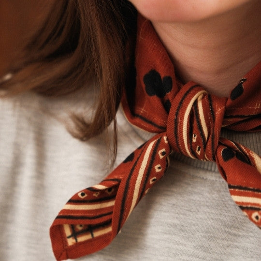 Foulard sister rouille
