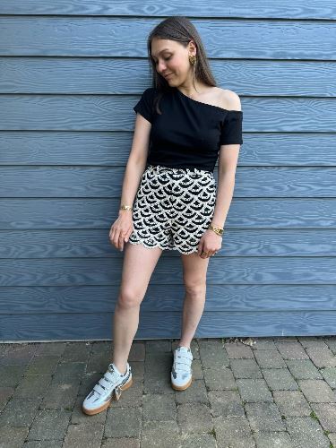 Haut asymétrique noir