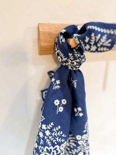 Foulard Mysore bandana Marine - 50cm
