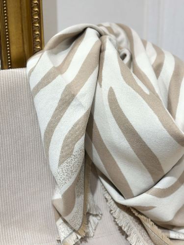 Echarpe Lina - Beige et écru