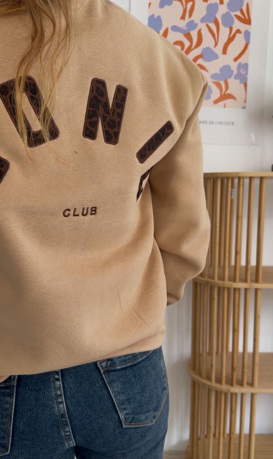Sweat iconic beige sable