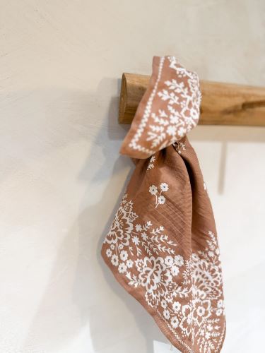 Foulard Mysore bandana Cannelle - 50cm