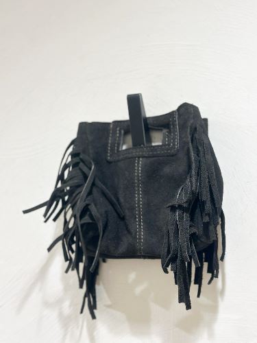 Sac à franges mini - Noir