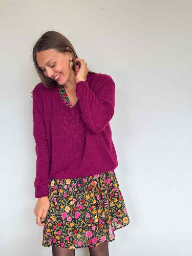 Robe fleurs d automne
