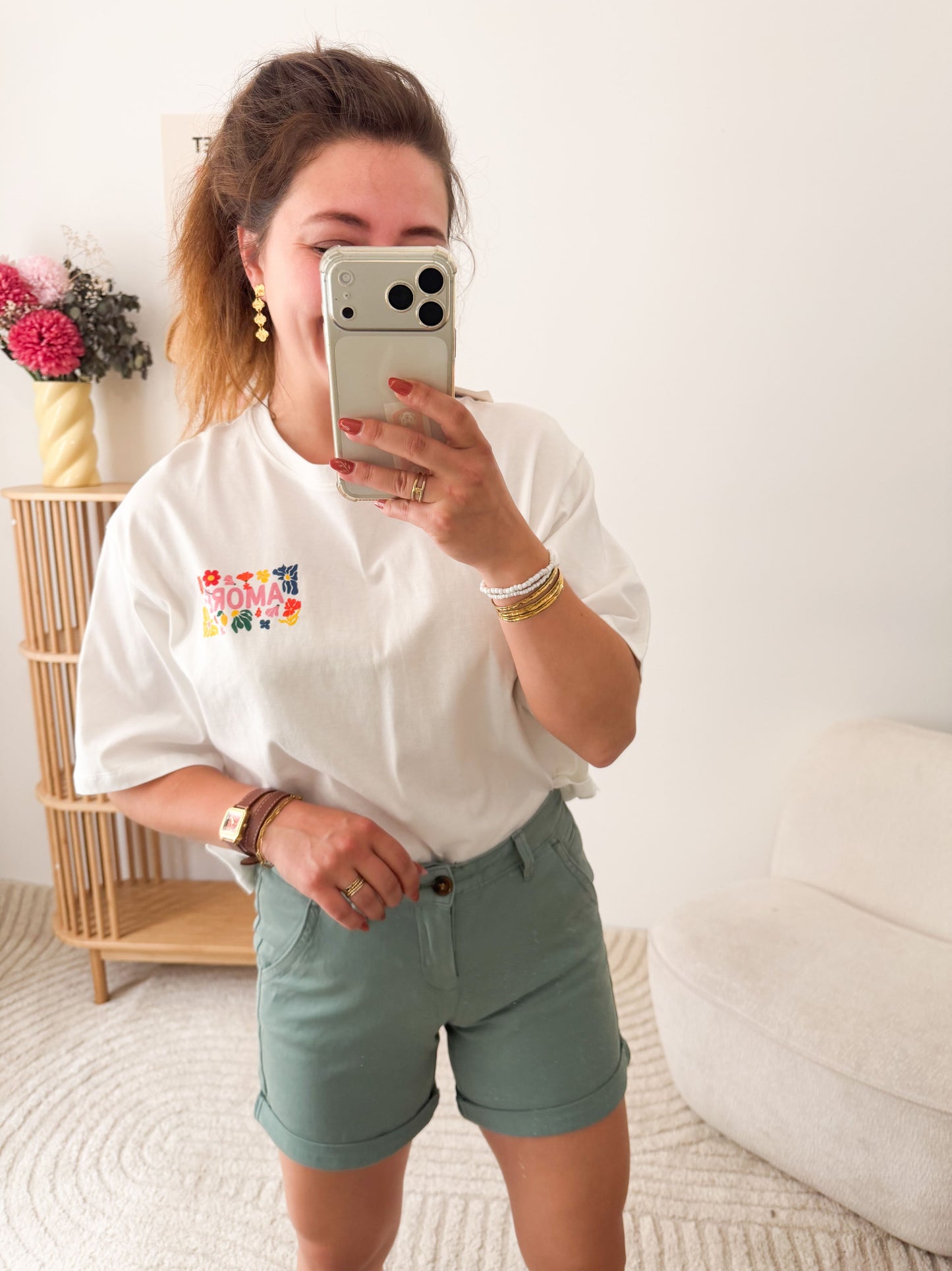Short chino - Vert d'eau