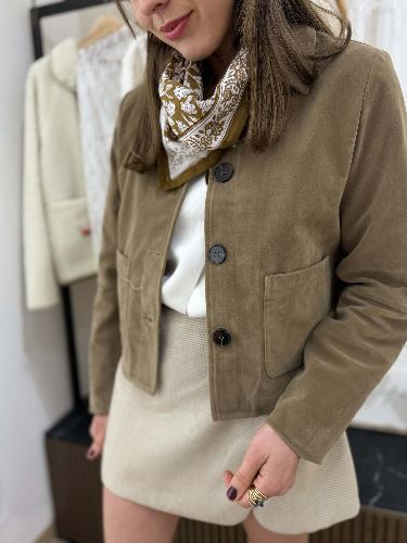 Jupe carreaux camel