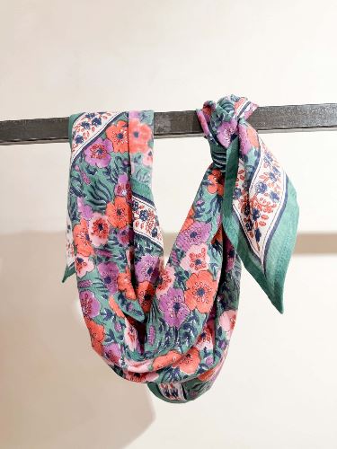 Foulard Indore Vert 100cm
