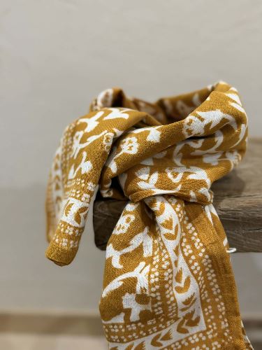 Foulard Mumbaï Safran - 100cm