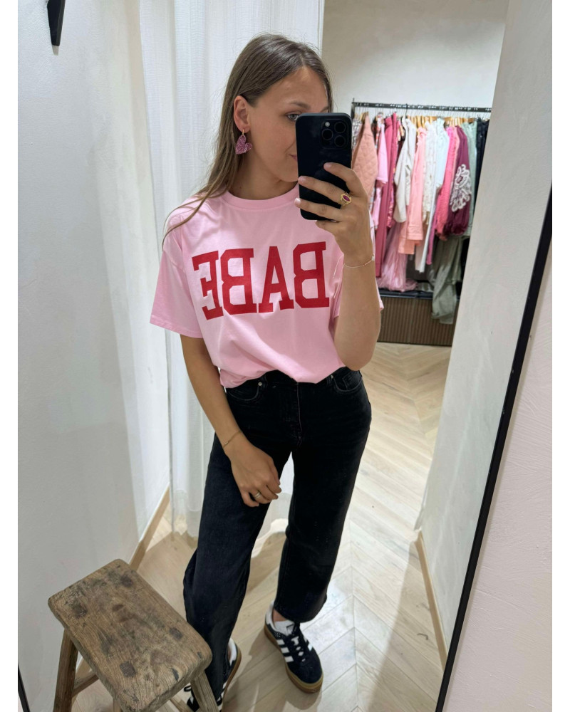 TEE-SHIRT ROSE BABE