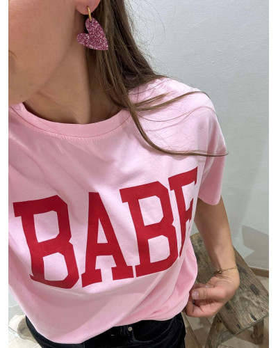 TEE-SHIRT ROSE BABE