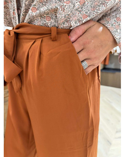 PANTALON FLUIDE CAMEL