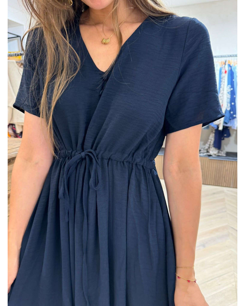 ROBE LONGUE BLEU MARINE