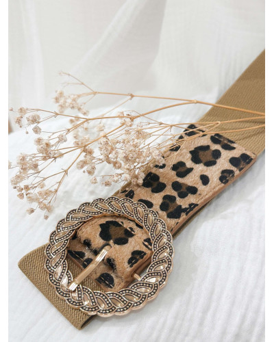 CEINTURE ELASTIQUE LEOPARD