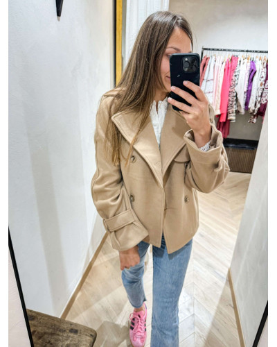 Manteau court beige