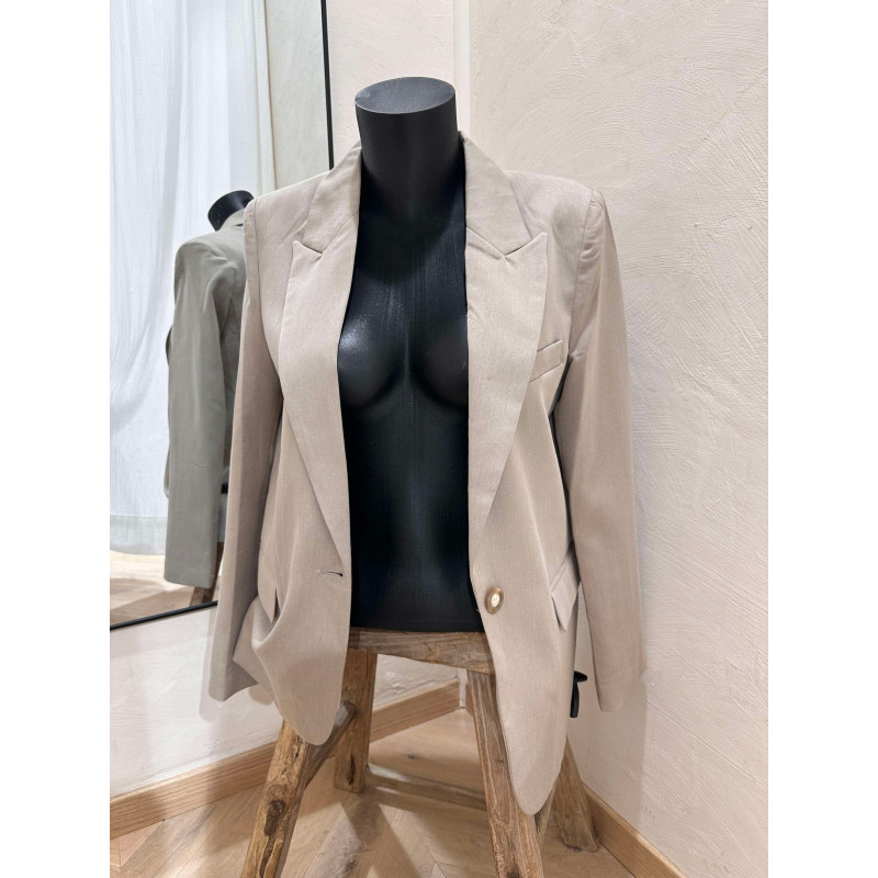 VESTE BLAZER TAUPE