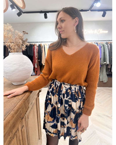 PULL ROUILLE MARRON