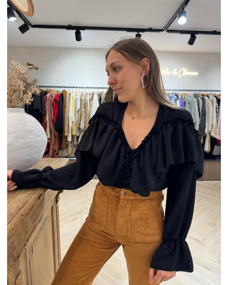 PANTALON VELOUR CAMEL