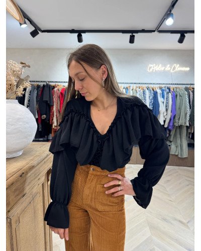 PANTALON VELOUR CAMEL