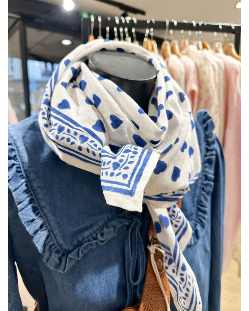 Foulard Love lapis grand