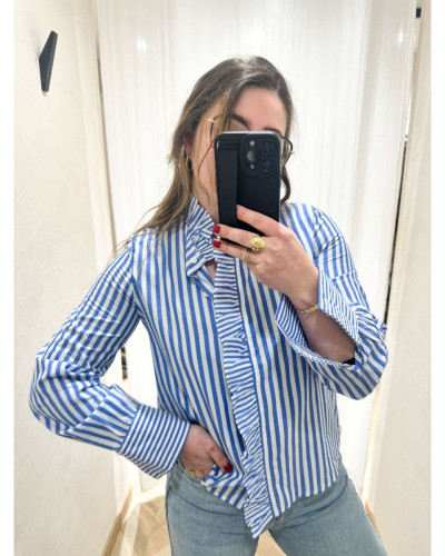 Chemise rayure bleu