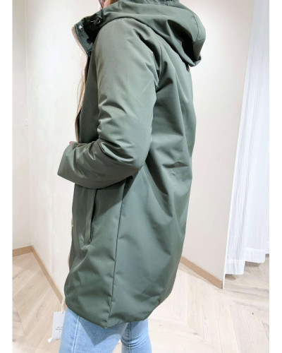 Parkas reversible kaki beige