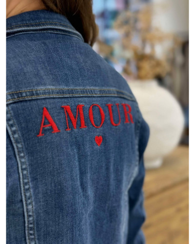 Veste jean amour