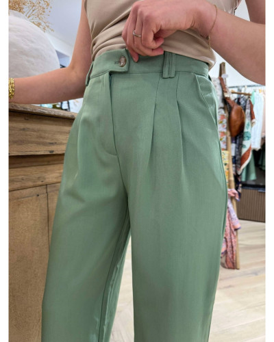 Pantalon vert fluide