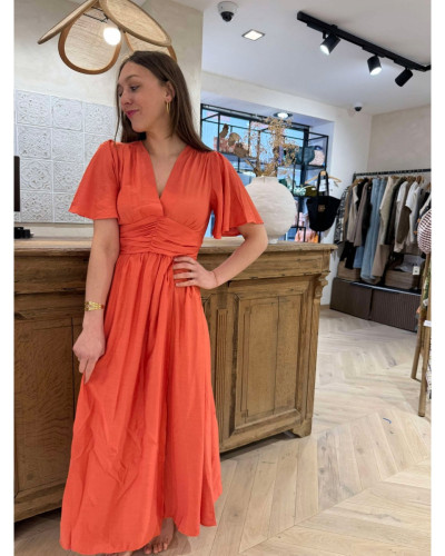 robe longue corail