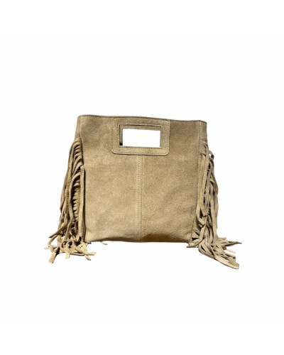 PETIT SAC FRANGES BEIGE