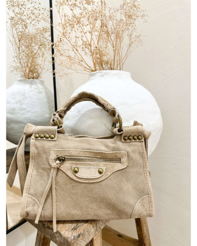 SAC CUIR BEIGE