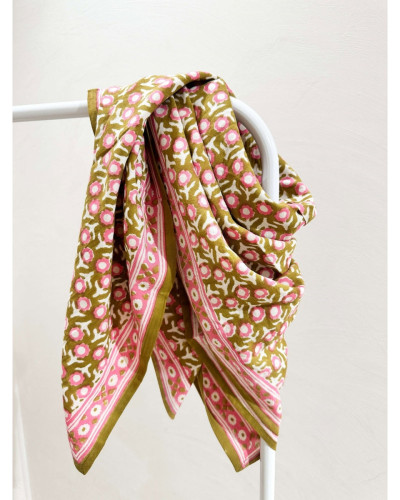 Foulard Isha Absynthe grand