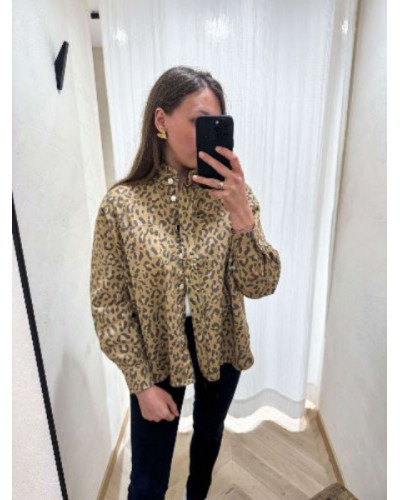 Sur chemise leopard