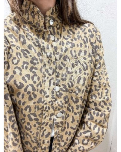Sur chemise leopard