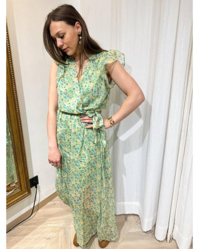 Robe longue fleurie
