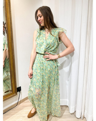 Robe longue fleurie