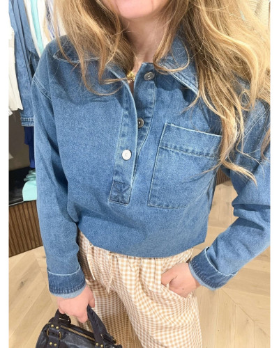 Pull en jeans Sidonie
