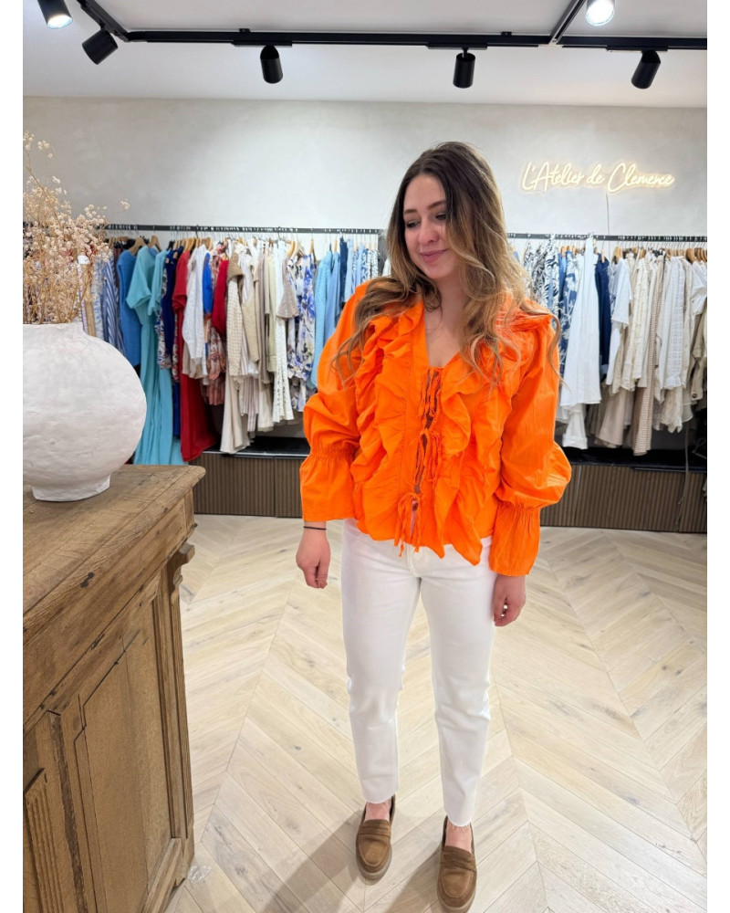 Jeans Maryline blanc straight