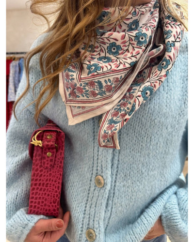 Golet oversize bleu ciel