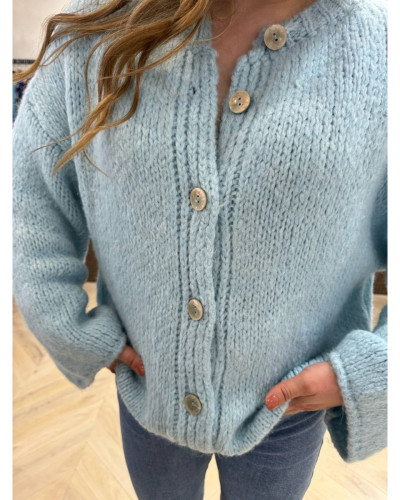 Golet oversize bleu ciel