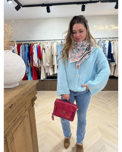 Golet oversize bleu ciel