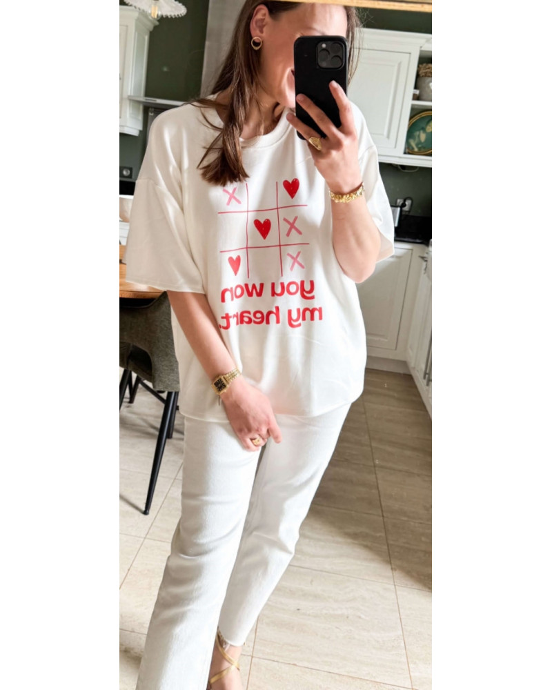 T-shirt morpion coeur