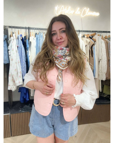 Foulard Delhi Azur